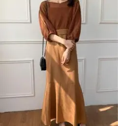 新品　メッシュ ショートコンビ マーメイド キャミソール ワンピース レディース