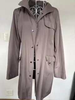 レディース　トレンチコート　ジャケット　M ベージュ　薄手　春物　通勤　ベルト付