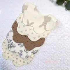 [No.41] ベビースタイ赤ちゃんよだれかけもくもくスタイ5枚セット女の子