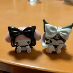 バレエリボンフィギュア　ガチャガチャ　サンリオ　クロミ　マイメロ　セット