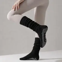 1足組 滑り止め ヨガ ピラティス　登山 ルーズ ハイソックス