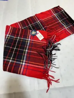 チェック柄 カシミアストール タグ付き タータンチェック　 ストール　カシミア