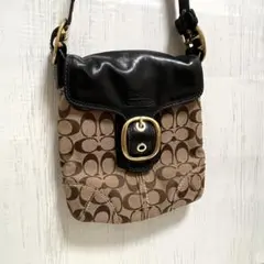 【良品】COACH コーチ 11436 シグネチャー ショルダーバッグ 斜め掛け