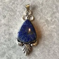 天然石ラピスラズリのペンダントトップ