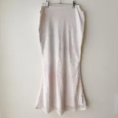 ワンピース リメイク 白 ホワイト レース 総レース ノースリーブ レディース