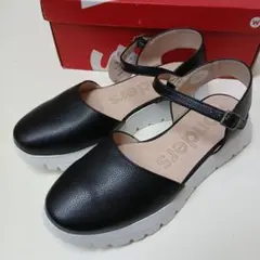 Wonders コンフォートサンダル ブラック 38 新品