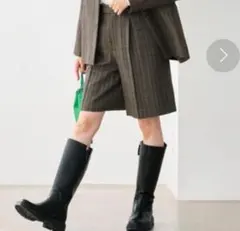 green label relaxing チェック柄ハーフパンツ　サイズ38