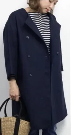 ANGLOBAL SHOP コート アウター ネービー