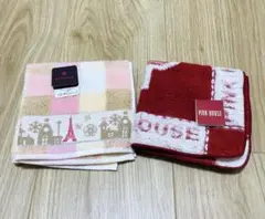 【未使用】PINK HOUSE CLATHAS ハンカチ タオル　2点セット