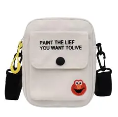 エルモ刺繍 スマホショルダーバッグ ミニポシェット 女性用バッグ新型学生清ちゃん