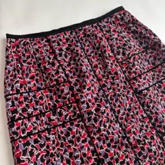 極美品 アカネウツノミヤ ロングスカート 日本製 定価4.9万円 綿 総柄 Mのサムネイル