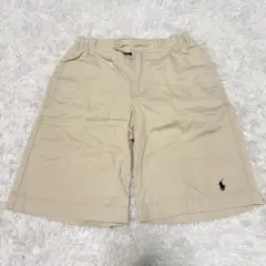 【美品】ポロバイラルフローレン　140cm ショートパンツ 子ども　ベージュ
