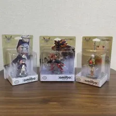 【新品】モンスターハンターライズ　モンハン アミーボ amiibo 3体セット