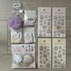 新品9点！ちいかわベビー ぷっくりシール アクリルマグネット モモンガ うさぎ