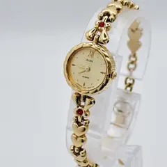 希少美品【稼働/電池交換】SEIKO ALBA ブレスウォッチ ハート レッドのサムネイル