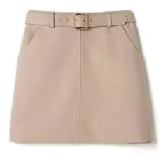 ベルト付台形ミニスカート[ac1225]