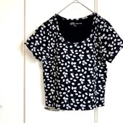 ⭐️ユニクロ❤️PAUL＆JOE⭐️クロップドUT❤️グラフィックTシャツ⭐️コラボ❤️L⁉️