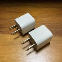 Apple純正品 iPhone純正USB充電器 5W ACアダプター2個セット