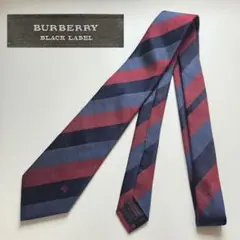【美品】BURBERRY バーバリー ブラックレーベル ネクタイ　ストライプ