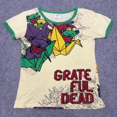2009年公式 グレイトフルデッド×折り鶴 総柄リンガーTシャツのサムネイル
