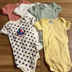 プチバトー　半袖肌着　74センチ 5枚セット