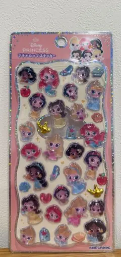 ディズニー プリンセス　プチドロップステッカー