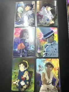 名探偵コナン トレーディングカード 銀箔押し6枚セット　毛利蘭　灰原哀