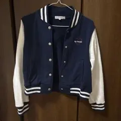 WEGO スタジャン　紺色　フリーサイズ