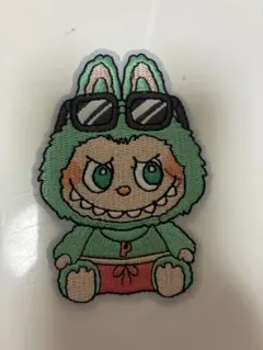 ラブブワッペン　刺繍