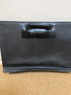 訳あり！バーバリー ノバチェック 本革 レザー ビジネスバッグ