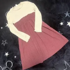 アプレレクール♡ドット柄ワンピース　プティマインブリーズ