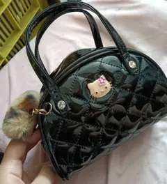 ブラックシナモン♡キルティングトートバッグWミラーチャーム付き新品 