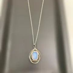 [ビンテージ] メッキオパール風ネックレス