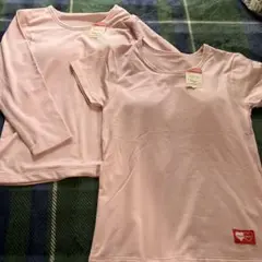 女の子　あったかインナー　カップ付き　2枚セット　130㎝