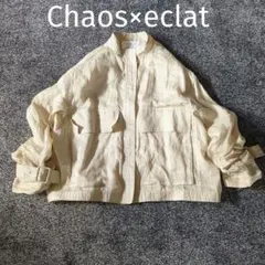 新品未使用タグ付きChaos×eclat カオス エクラ◇マラカンブルゾン 2025年最新】Chaos×eclatの人気アイテム - メルカリ