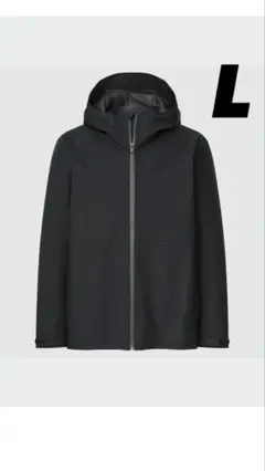 ユニクロ ブロックテックパーカ　テック系　ブラック　black