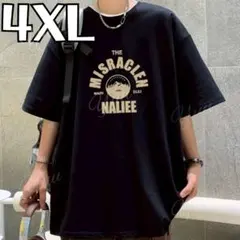 トップス Tシャツ♠半袖♠クルーネック♠オーバーサイズ♠シンプル♠4XL♠黒