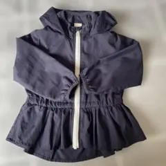 petit main ネイビーフリルジャケット 100cm