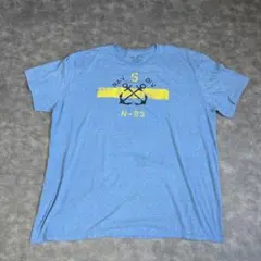 デザイン抜群 00s NAUTICA セーリング Tシャツ 水色のサムネイル
