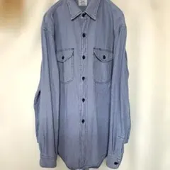 Lee ストライプ柄 デニムシャツ　メンズ