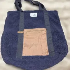 す*ん様 【L.L.Bean】ネイビー/フリース/トートバッグ/もこもこ