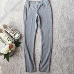 美品(M)イージーパンツ/スパッツ/ズボン/ウエスト総ゴム/スリット/ストレッチ