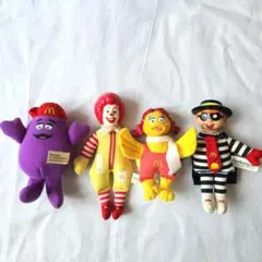 マクドナルド ぬいぐるみ ドナルド セット レトロ 昔 キーホルダー