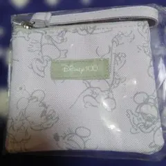 ディズニー100周年記念限定デザインストラップ付きミニポーチ新品未使用