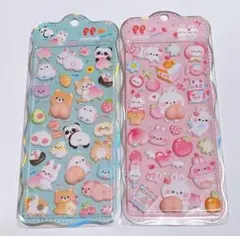 おしりシール ぷくぷく3D立体 マシュマロ 2個 デコ 韓国 かわいい 人気版