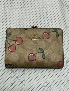 新品タグ付、収納袋付き箱無し☆COACH コーチ さくらんぼ チェリー 