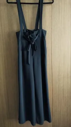 ブラックストラップロングパンツのサムネイル