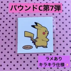 ポケモン デコキャラシール パウンドC第7弾 ピカチュウ ステッカー 限定 ラメ