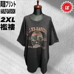 ✅HARLEY-DAVIDSON 襤褸 ビンテージ Tシャツ 2XL