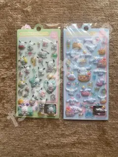 2枚 キャラクターシール うきだし りったい ぷくぷく シール 送料无料